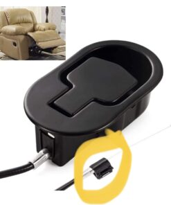 FOLAI Recliner Replacement Parts - Universal Black Metal Pull Recliner Handle with Cable - fits Recliner Couch Style Pull Chair Release Handle for Sofa 1PCS 41 51rXTDq3npL