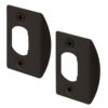 Prime-Line E 2516 Door Latch Strike Plate, Steel Construction, Classic Bronze Finish (2 Pack) 50 51rgyTKbaBL