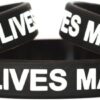 Blue Lives Matter Wristbands with Thin Blue Line Three 8" Adult