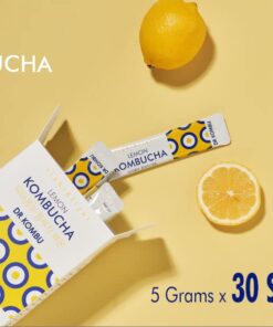 KOMBUCHA Lemon Kombucha Tea, 30 sticks x 5 grams, Zero Sugar, Sparkling Fermented Powdered Mix, Live Probiotics & Prebiotics, Healthy Drinks, Product of Korea 46 51rllxfhxL