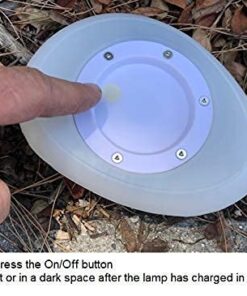 Britta Products Solar Path Paver Stones - Waterproof Solar LED Light for Garden Paths and Stairs - LED Cool White Stone Markers - Set of 3 Stone Lamps 13 51rlxlZxSiS