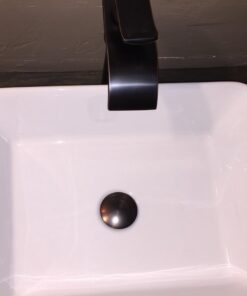 KES Bathroom Sink Drain without Overflow Vessel Sink Lavatory Vanity Pop Up Drain Stopper Oil Rubbed Bronze Finish, ALL Metal Rustproof Brass and 304 Stainless Steel, S2008D-ORB NO Overflow, 1 Pack 35 51roogTArML