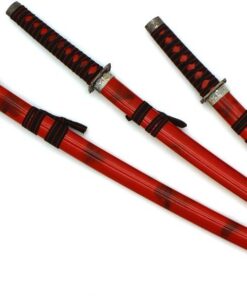 Master Cutlery 3 Piece Marble Red Katana Sword Set 18 51rpfMPqKPL