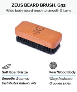 ZEUS Deluxe Beard Wash & Grooming Kit for Men – Natural Beard Oil, Beard Wash Combo & Beard Brush Gift Set (Verbena Lime) Scent: Verbena Lime 17 51rw0RsvZ3L