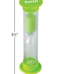 Teacher Created Resources 5 Minute Sand Timer - Small (20662),Green 8 51s11RhebIL