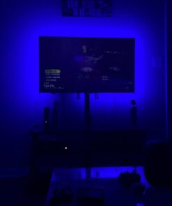 Daymeet LED TV Backlights, 9.8 ft USB Powered LED Lights for TV 32-60 inch RGB Color Changing LED Strip Lights TV Monitor Behind Lighting with Remote Music Sync Bluetooth APP Control Solid Colours 9.8FT for 32"-60"TV 24 51s314Xx5L