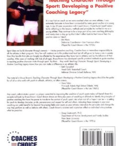 Alternative view of Teaching Character Through Sport: Developing a Positive Coaching Legacy