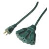 Master Electrician 04314ME 8-Foot Outdoor Extension Cord with 3-Outlets, Green 44 51s5BwA4eQL