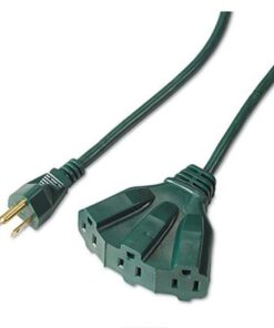 Master Electrician 04314ME 8-Foot Outdoor Extension Cord with 3-Outlets, Green