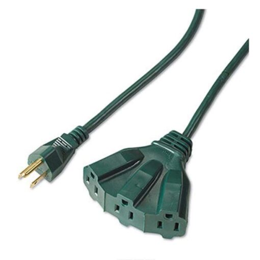 Master Electrician 04314ME 8-Foot Outdoor Extension Cord with 3-Outlets, Green