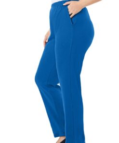 Woman Within Plus Size 7-Day Knit Straight Leg Pant | Stretch Elastic Waist | Petite & Tall 4X-Large Plus Petite Navy 9 51s5v7CMYfL