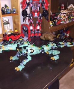 LEGO NINJAGO Movie Green Ninja Mech Dragon 70612 Ninja Toy with Dragon Figurine Building Kit (544 Pieces) (Discontinued by Manufacturer) 33 51s8EYKYxIL