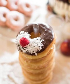 Darice Victoria Lynn Clear, 5 Piece Set with Two 10” and Three 15 Display Treats at Weddings, Showers and Other Ev Acrylic Donut Stands 31 51s8Zi018rL