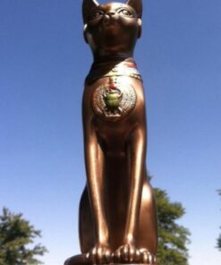 Top Collection Goddess Bastet Statue - Ancient Egyptian Goddess of Protection Sculpture in Premium Cold Cast Bronze - 8-Inch Collectible Fertility Cat Figurine 44 51sAmCGG5QL