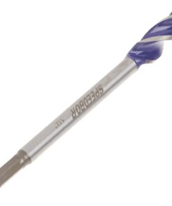 IRWIN SPEEDBOR Tri Flute Wood Drill Bit 1/2" X 6" (3041001), Silver Metallic 1/2-Inch Bit 8 51sErUaArqL