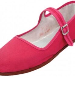 Shoes 18 Womens Cotton China Doll Mary Jane Shoes Ballerina Ballet Flats Shoes 6 114 Fushia