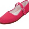 Shoes 18 Womens Cotton China Doll Mary Jane Shoes Ballerina Ballet Flats Shoes 9 114 Fushia