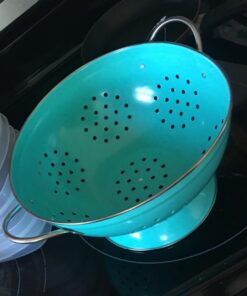 Now Designs Metal Colander, 3-Quart, Turquoise - 3 Quart 29 51sJoaosAkL
