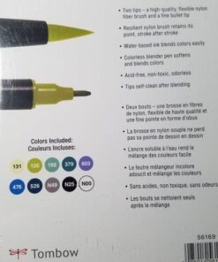 Tombow 56169 Dual Brush Pen Art Markers, Landscape, 10-Pack. Blendable, Brush and Fine Tip Markers 10 Count (Pack of 1) 41 51sKesQqUL