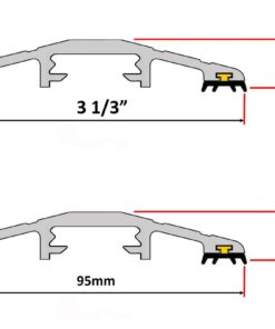 ½" High Commercial Door Aluminum Threshold Seal Kit 10'2" Length | Full Kit Fixings Included | GaraDry 10'2” 10 51sQb7JZavL