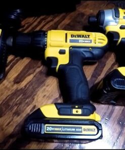 DEWALT 20V MAX Cordless Drill and Impact Driver, Power Tool Combo Kit with 2 Batteries and Charger, Yellow/Black (DCK240C2) Impact Driver/Drill Combo Only 48 51sRfFHKpNL