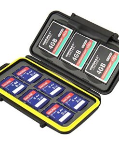 JJC MC-SD6CF3 Rugged Water-Resistant Memory Card Case fits 3x CF / 6x SD Cards, Black 8 51sTxt3eC7L