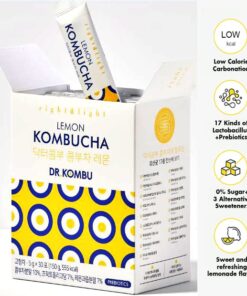 KOMBUCHA Lemon Kombucha Tea, 30 sticks x 5 grams, Zero Sugar, Sparkling Fermented Powdered Mix, Live Probiotics & Prebiotics, Healthy Drinks, Product of Korea 42 51sZiKTTfqL