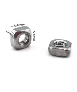 Alternative view of Honbay 100pcs 304 Stainless Steel M3 Square Nuts
