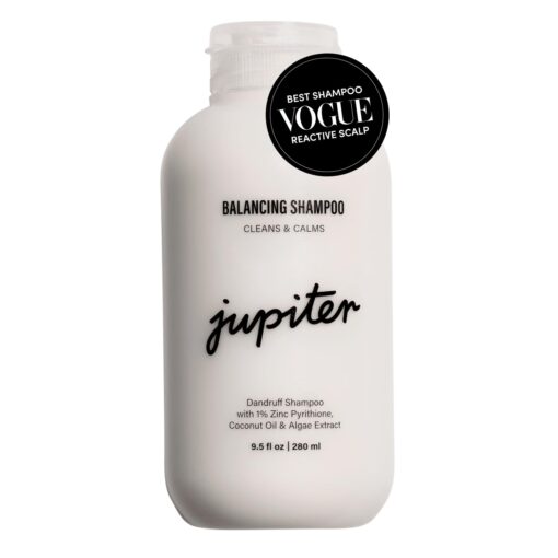 Jupiter Anti Dandruff Shampoo For Women & Men - Physician-Formulated For Flaky, Itchy, Oily, Dry Scalp Treatment - Vegan, Sulfate Free - Color Safe & Paraben Free Anti-Dandruff Shampoo With Zinc