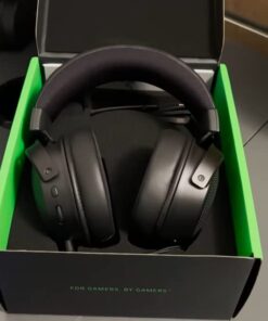 Razer Kraken V3 HyperSense Wired USB Gaming Headset w/Haptic Technology: Triforce Titanium 50mm Drivers - THX Spatial Audio - Hybrid Fabric & Leatherette Memory Foam Cushions - Detachable Mic 108 51skr54rNAL