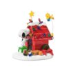 Department 56 Peanuts Decoration, Snoopy’s Dog House, Woodstock, Christmas Lights, 8", Red 8 51skx9TDPLL