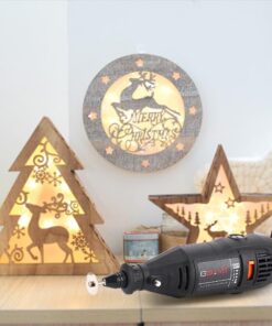 GOXAWEE Rotary Tool Kit with MultiPro Keyless Chuck and Flex Shaft -140pcs Accessories Variable Speed Electric Drill Set for Handmade Crafting Projects and DIY Creations Black 24 51sp65v248L