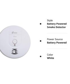 Kidde Wireless Smoke Detector, AA Battery Operated (Included), Ionization Sensor Wire-Free Interconnect Smoke Alarm 9 51sqVAfJLiL