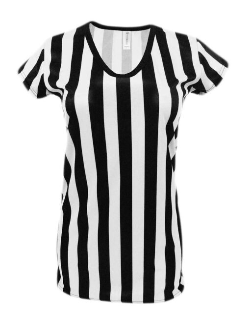 Mato & Hash Womens Referee Shirts | Comfortable V-Neck Ref Shirt for Waitresses, Refs, More! XX-Large Black/White