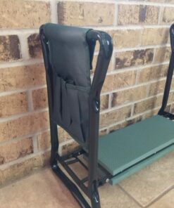 Ohuhu Garden Kneeler and Seat, Heavy Duty Garden Stool with EVA Foam Kneeling Pad, Foldable Gardening Bench with 2 Tool Pouches, 2-in-1 Portable Gardening Supplies, Idea Gifts for Women Men Seniors 73 51ssWjp0ijL