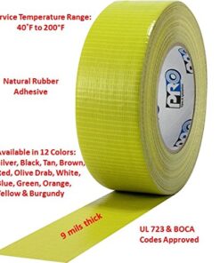 ProTapes Pro Duct 110 PE-Coated Cloth General Purpose Duct Tape, 60 yds Length x 2" Width, Brown (Pack of 1) 2" x 60 yds 6 51t5 juuS9L