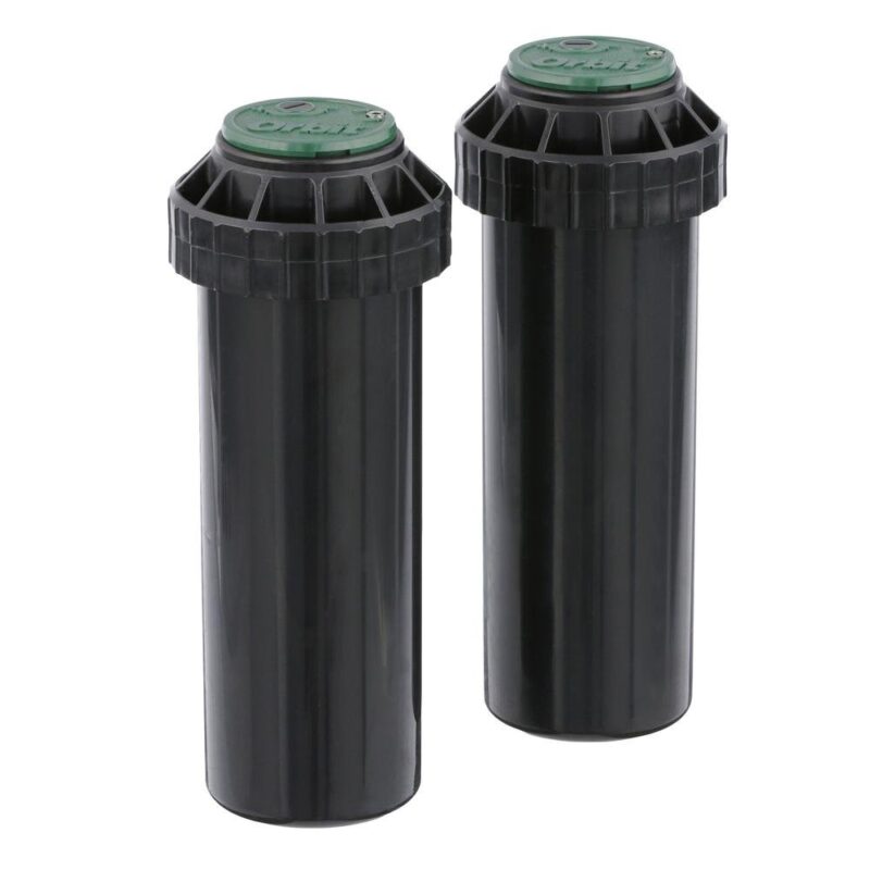 Orbit Watermaster 55461 Voyager 4-Inch Adjustable Pop-Up Gear Drive Sprinkler Head,2-Pack 1 Black
