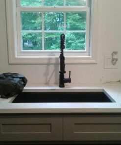 VIGO VG02001MB 19" H Edison Single-Handle with Pull-Down Sprayer Kitchen Faucet in Matte Black 39 51tFjJeGDEL