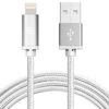 LAX iPhone Charger Lightning Cable - MFi Certified Durable Braided Apple Lightning USB Cord for iPhone 11/11 Pro Max/XS Max/X/iPad, iPod & More 10 Feet Silver