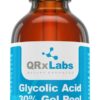 Glycolic Acid 30% Gel Peel with Chamomile and Green Tea Extracts - Professional Grade Chemical Face Peel for Acne Scars, Collagen Boost, Wrinkles, Fine Lines - Alpha Hydroxy Acid - 1 Bottle of 1 fl oz 1 Fl Oz (Pack of 1)