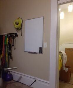 Lockways Magnetic Dry Erase Board, 36 x 24 Inch Magnetic Whiteboard White Board, 1 Dry Erase Markers, 2 Magnets for School, Home, Office Silver frame 36 x 24 Inch 26 51tXkc6ALTL