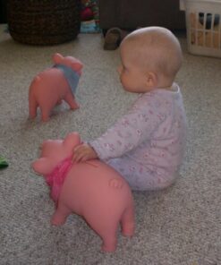 Schylling Rubber Piggy Bank Pink, 1 EA 38 51tY8pOCt L