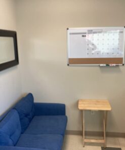 MasterVision Magnetic Dry Erase Monthly Calendar Planner Push Pin Corkboard Combo with Marker Tray, 24" x 36", Gray Plastic Frame, White, MB0707186P 24" x 36" 39 51tYy GqgTL