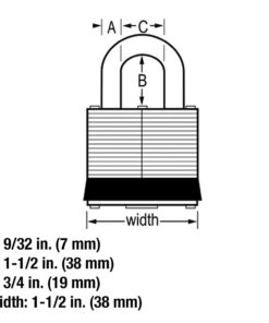 Master Lock 1803DLF Fortress Outdoor Padlock with Key, 1 Pack 13 51tbzQR8FsS