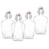 Bormioli Rocco Fiaschetta Glass 8.5 Ounce Pocket Flask, Set of 4 8.5 Oz. 40 51tf7L8O4cL