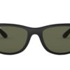 Ray-Ban Rb4195 Wayfarer Liteforce Square Sunglasses Matte Black/Polarized Green 52 Millimeters 20 51tgsAj83L