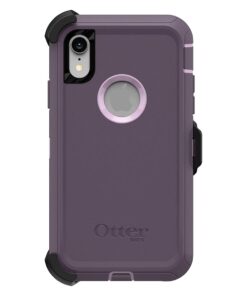 Alternative view of OtterBox DEFENDER SERIES SCREENLESS EDITION Case for iPhone Xr - Polycarbonate, Built-in Screen Protector, Retail Packaging - PURPLE NEBULA (WINSOME ORCHID/NIGHT PURPLE)