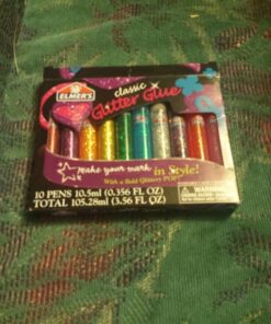 ELMERS E199 Elmer's 3D Washable Glitter Glue Pens, Classic Rainbow, Pack of 10 Pens - Great For Making Slime 41 51thRK77OAL