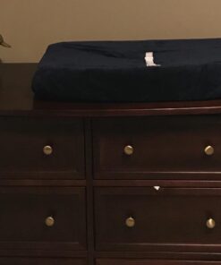 American Baby Company Heavenly Soft Chenille Contoured Changing Table Cover- Navy 20 51to1K ecOL
