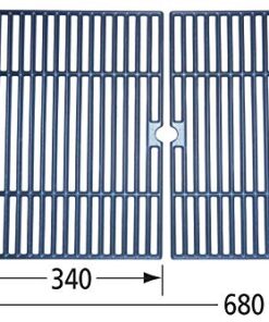 Music City Metals 60042 Matte Cast Iron Cooking Grid Replacement for Select Charbroil Gas Grill Models, Set of 2 5 51tyl7a5tAL